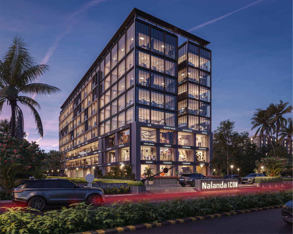 Nalanda icon building road view